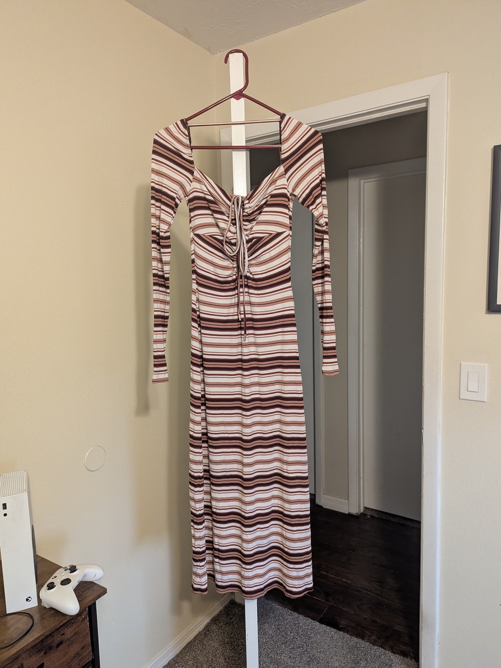 AFRM Ribbed Long Sleeve Dress